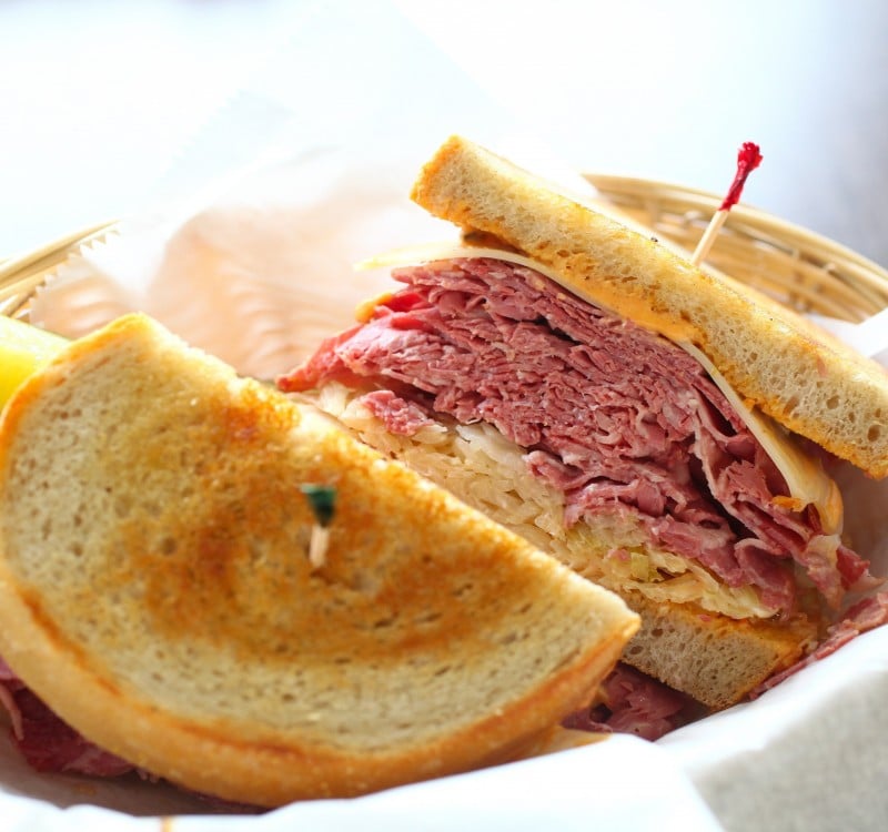Reuben on Grilled Rye