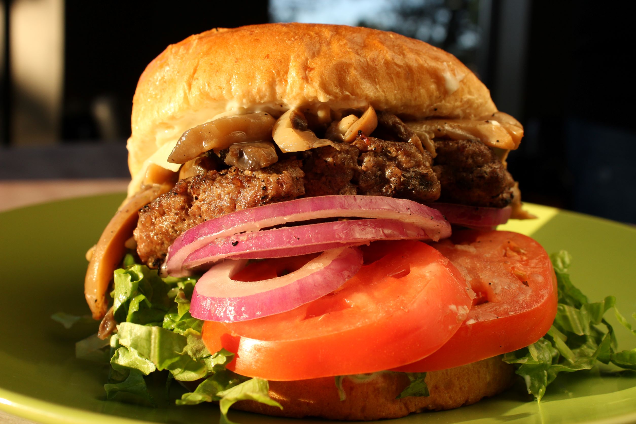 Mushroom Swiss Burger